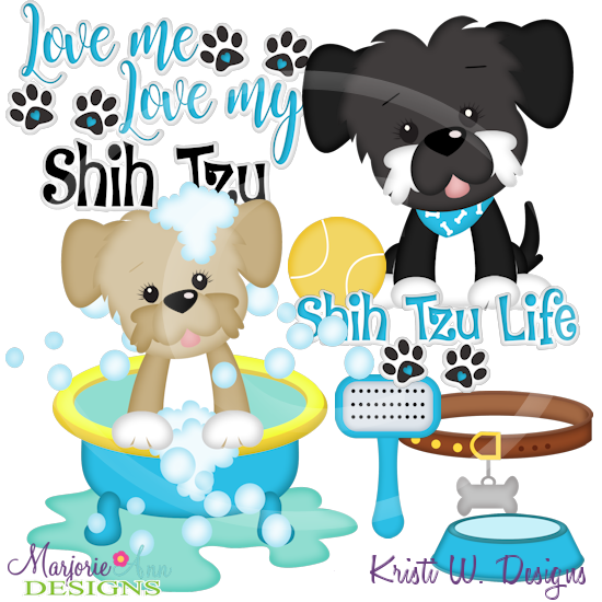 Love Me Love My Shih Tzu-Boy Exclusive SVG Cutting Files+Clipart - Click Image to Close